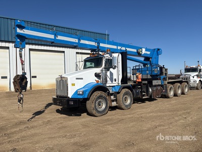 National 1468H 66 ton Straight Boom on 2014 Kenworth T800 10x6 Twin-Steer Camión Grúa