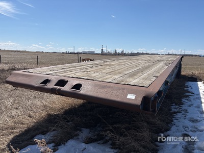 1979 Columbia 45 ton 40 ft 16-Wheel Flatbed مقطورة حقل النفط