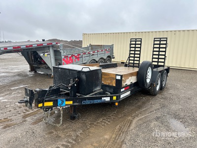 2023 J & J LD2 16 ft T/A Equipment Trailer