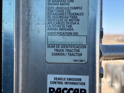 2019 Kenworth T800 6x4 Day Cab Truck Tractor