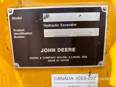 John Deere 85G Tracked Excavator