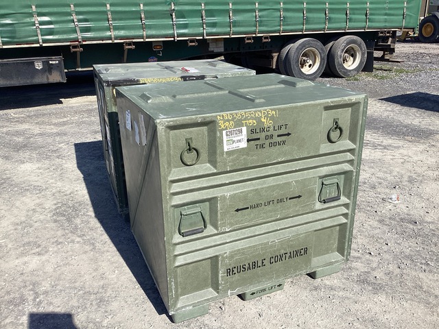 (2) PRC Composites 102440-101 Pallet Containers (2) PRC Composites 102440-101 Pallet Containers