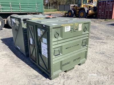 (2) PRC Composites 102440-101 Pallet Containers