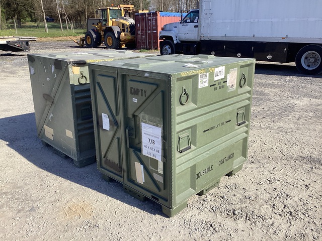 (2) PRC Composites 102440-101 Pallet Containers