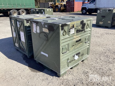 (2) PRC Composites 102440-101 Pallet Containers