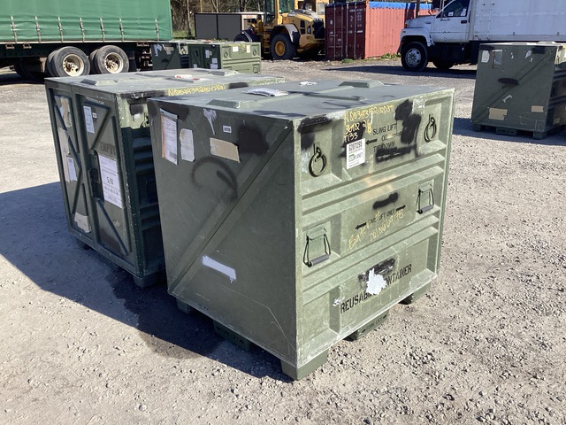 (2) PRC Composites 102440-101 Pallet Containers (2) PRC Composites 102440-101 Pallet Containers