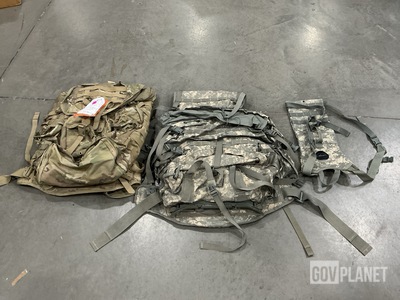 (5) Field Packs, (53) Hydration System Carriers & Assorted Items