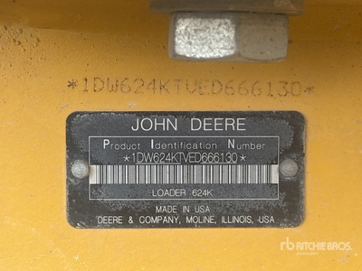 2015 John Deere 624 K Pala cargadora