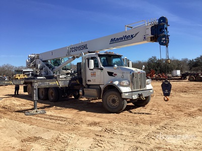 2022 Manitex TC50155HL 50 ton Straight Boom on 2023 Peterbilt 567 Boom Truck