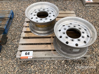 Quantity of (2) Aluminum Floater اطارات