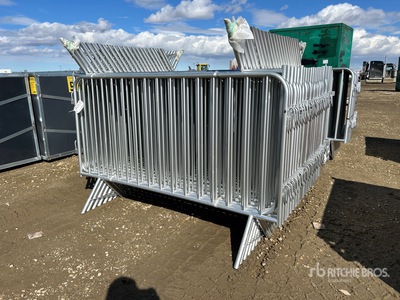 Quantity of 6 ft 8 in x 4 ft Crowd Barrier Fencing
