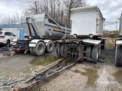 2015 K-Line 17 ft 6 in Quad/A Turntable Pup Dump Trailer