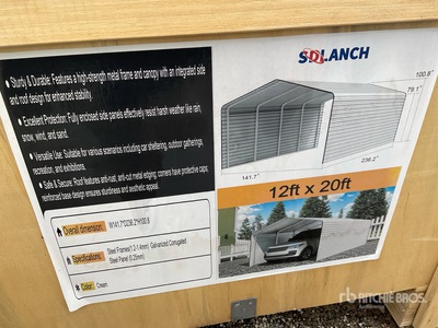 2026 SDLANCH SDLC1220 12 ft x 20 ft Carport (Unused)