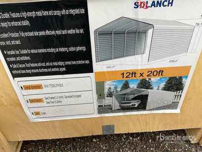 2026 SDLANCH SDLC1220 12 ft x 20 ft Carport (Unused)