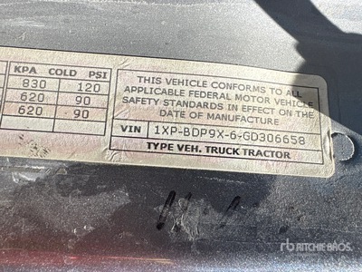 2016 Peterbilt 579 6x4 T/A Sleeper Truck Tractor