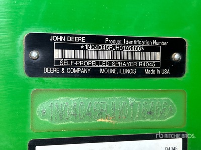 2017 John Deere R4045 120 ft 4x4 High Clearance Self-Propelled Sprayer