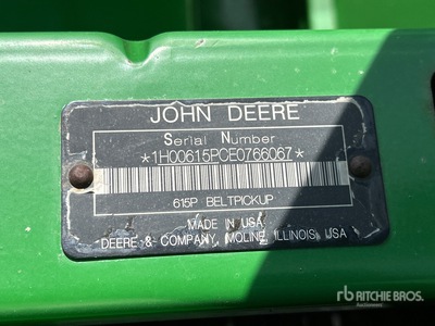 2014 John Deere 615P 15 ft Combine Pickup Header