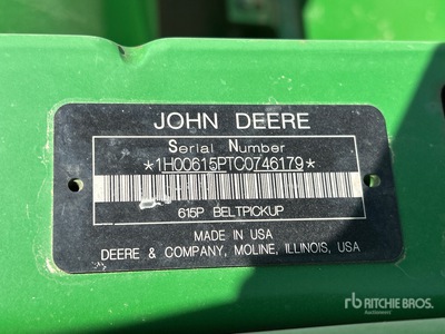 2012 John Deere 615P 15 ft Combine Pickup Header