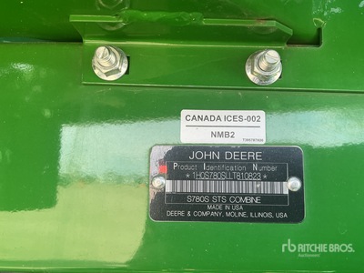 2020 John Deere S780 Moissonneuse-batteuse