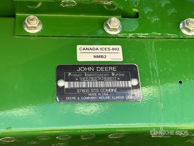 2019 John Deere S780 Combine Harvester