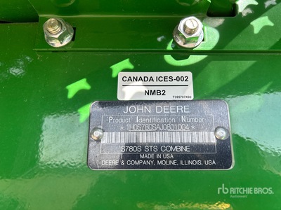 2018 John Deere S780 Combine Harvester