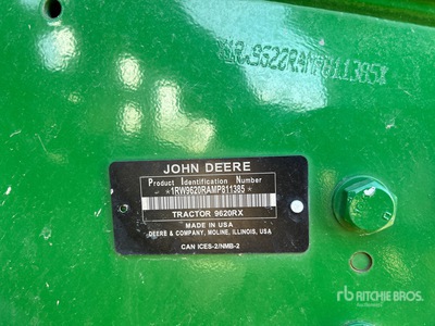 2021 John Deere 9620RX Track Tractor