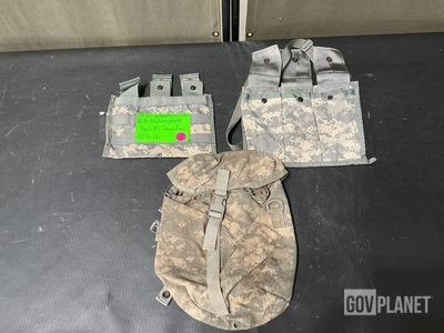 (100) M4 Three Mag Pouches, (74) Sustainment Pouches & Assorted Items