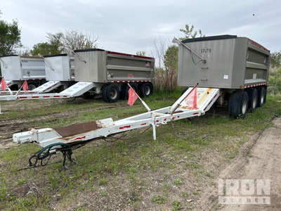 2010 Cornhusker 800RHT230 16 ft 6 in Tri/A Drawbar Aluminum Pup Dump Trailer