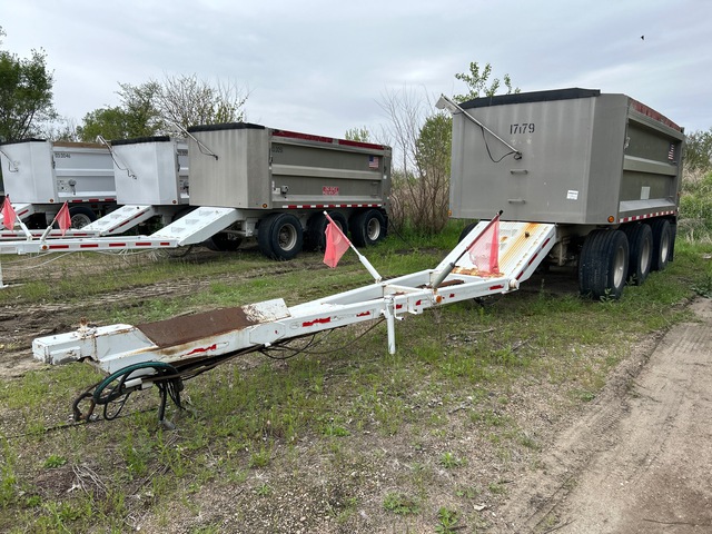 2010 Cornhusker 800RHT230 16 ft 6 in Tri/A Drawbar Aluminum Pup Dump Trailer