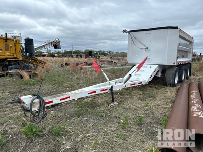 2010 Cornhusker 800RHT230 16 ft 6 in Tri/A Drawbar Aluminum Pup Dump Trailer