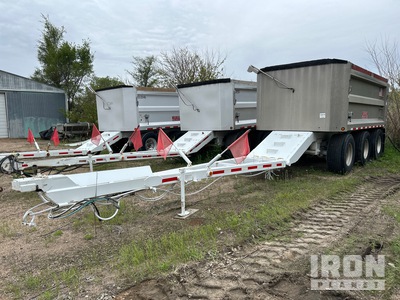 2015 Cornhusker 800RHT230 16 ft 6 in Tri/A Drawbar Aluminum Pup Dump Trailer