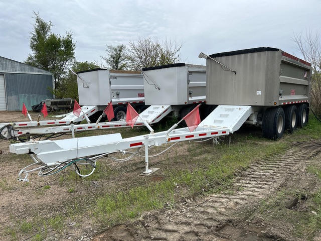 2015 Cornhusker 800RHT230 16 ft 6 in Tri/A Drawbar Aluminum Pup Dump Trailer