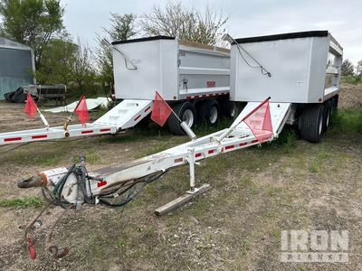 2015 Cornhusker 800RHT230 16 ft 6 in Tri/A Drawbar Aluminum Pup Dump Trailer