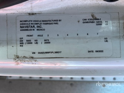 2023 International MV607 4x2 Van Truck