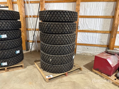 Quantity of (6) Jinyu JD721 11R24.5 Tires (Unused)