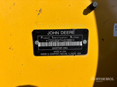2017 John Deere 318G Skid Steer Loader
