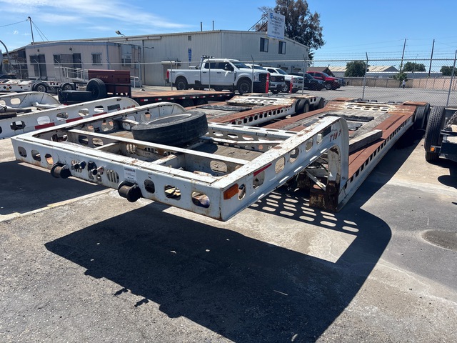 1997 Murray 16-Wheel Extendable Expandable Axle Single Drop Removable Gooseneck Lowboy Trailer