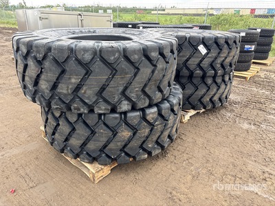 Quantity of (4) Bedrock 23.5x25 Tires (Unused)