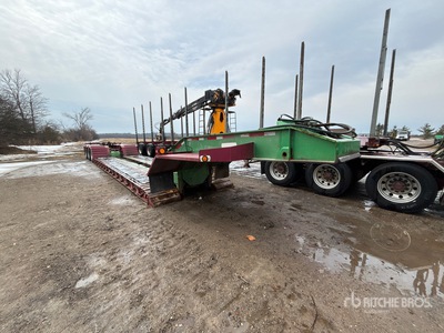 2014 J.C. 43 ton Tri/A Extendable Single Drop Removable Gooseneck dieplader