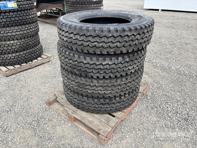 Quantity of (4) Hawkway 11R24.5 Tires (Unused)