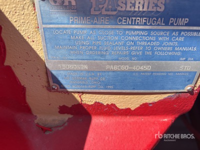2005 Gorman-Rupp PA6C60-4045D Skid-Mounted Water Pump