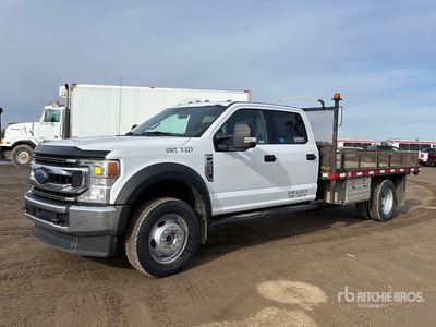 2020 Ford F-550 XLT 4x4 Crew Cab شاحنة مسطحة