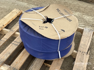 Quantity of (2) 2024 Powertek 4"-300FT 4 in-300FT PVC Layflat Hose (Unused)