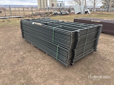 Quantity of (26) 2025 BYT RP96 9 ft 6 in x 5 ft Ranch Livestock Panel (Unused)