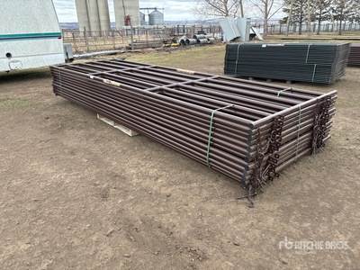 Quantity of (12) 2025 BYT HDALYPNL16 5 ft 10 in x 16 ft Alley Panel Heavy Duty Livestock Panel (Unused)