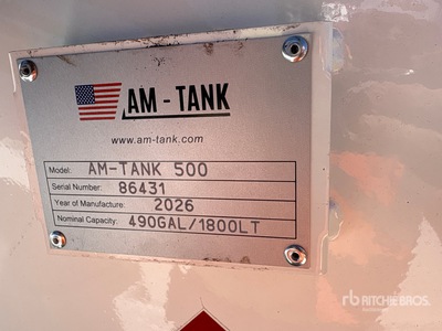 2026 AM Tank AM-TANK 500 DIESEL 555 gal Skid Mounted Steel Storage Fuel Tank (Unused)