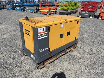 2010 Atlas Copco QAS20 Skid-Mounted Generatore