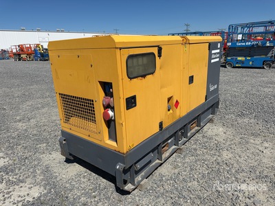2010 Atlas Copco QAS60 60 kVA Skid-Mounted Generator Set