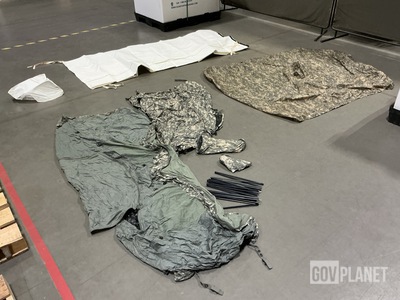 (1) ICS Improved Combat Shelter, (6) Tent Plenums & Assorted Items