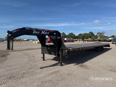2025 Trailmax MAX27-40 40 ft T/A Gooseneck مقطورة معدات